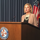 Maricopa County Attorney Allister Adel speaks at a news conference Friday, Jan. 31, 2020 in Phoenix.